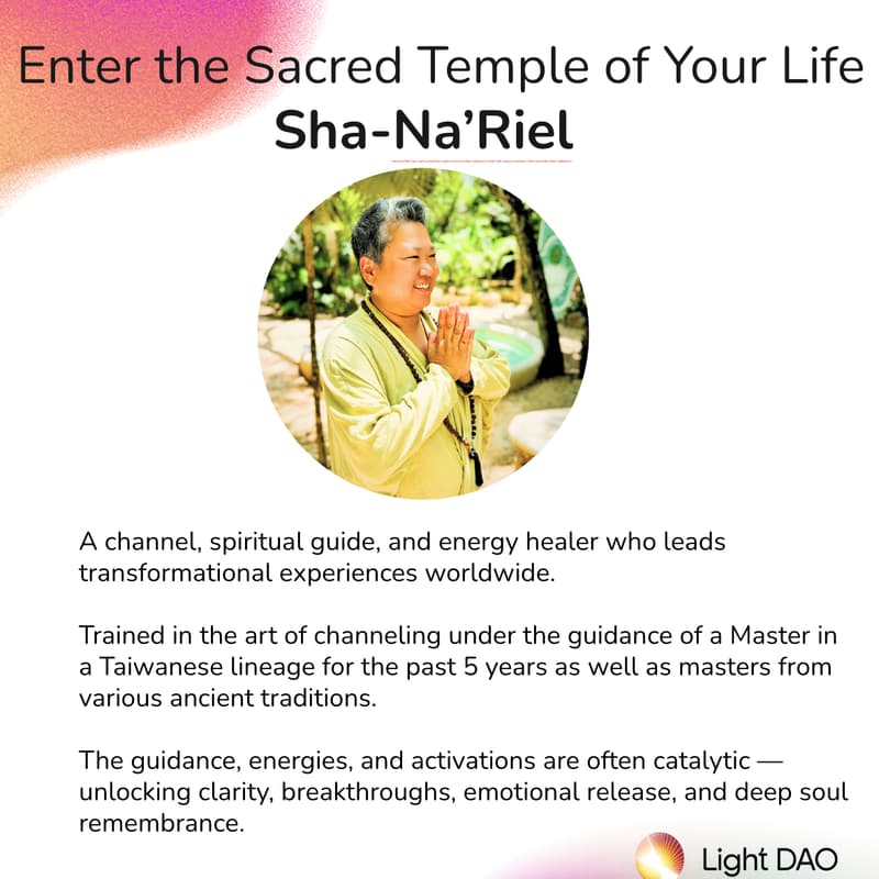 Cover Image for Light Dao Salon: Enter the Sacred Temple of Your Life (Lisbon)