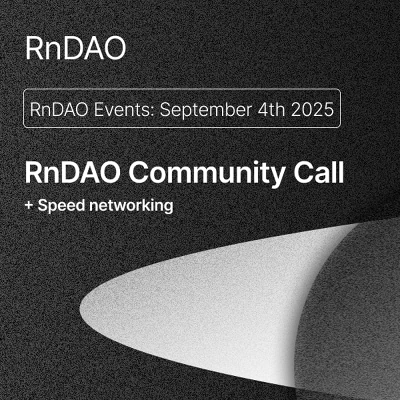Cover Image for RnDAO Monthly Community Call