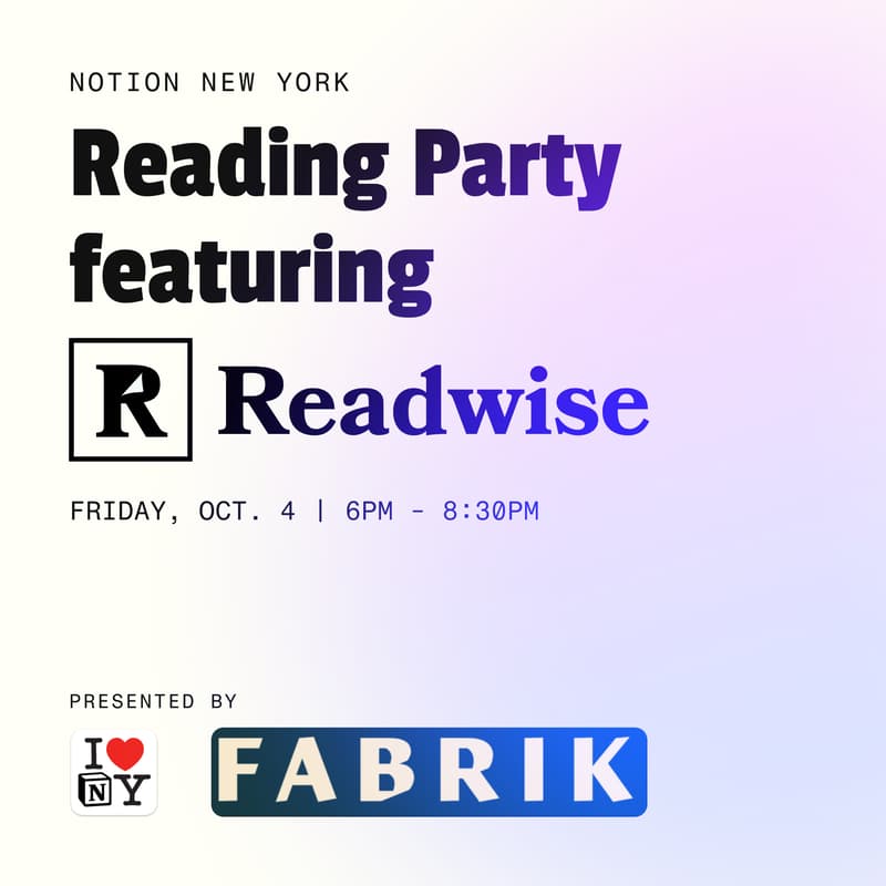 Cover Image for Reading Party feat. Readwise