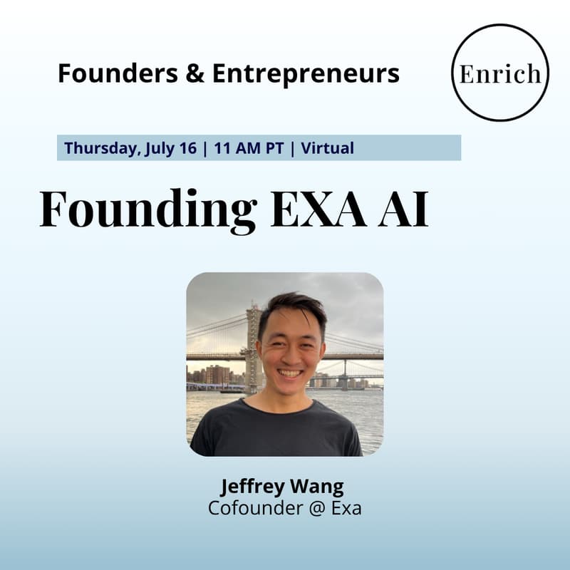 Cover Image for Founding EXA AI with Co-Founder Jeffrey Wang