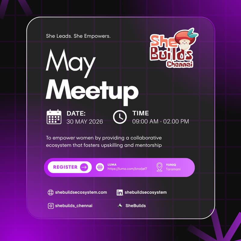 Cover Image for SheBuilds May Meetup