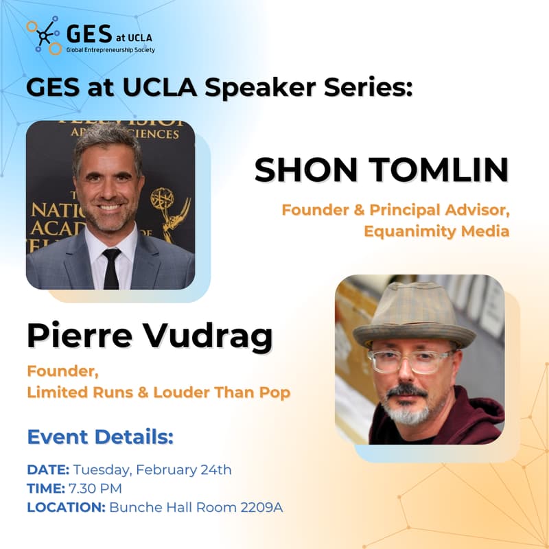 Cover Image for GES Speaker Series: Shon Tomlin & Pierre Vudrag