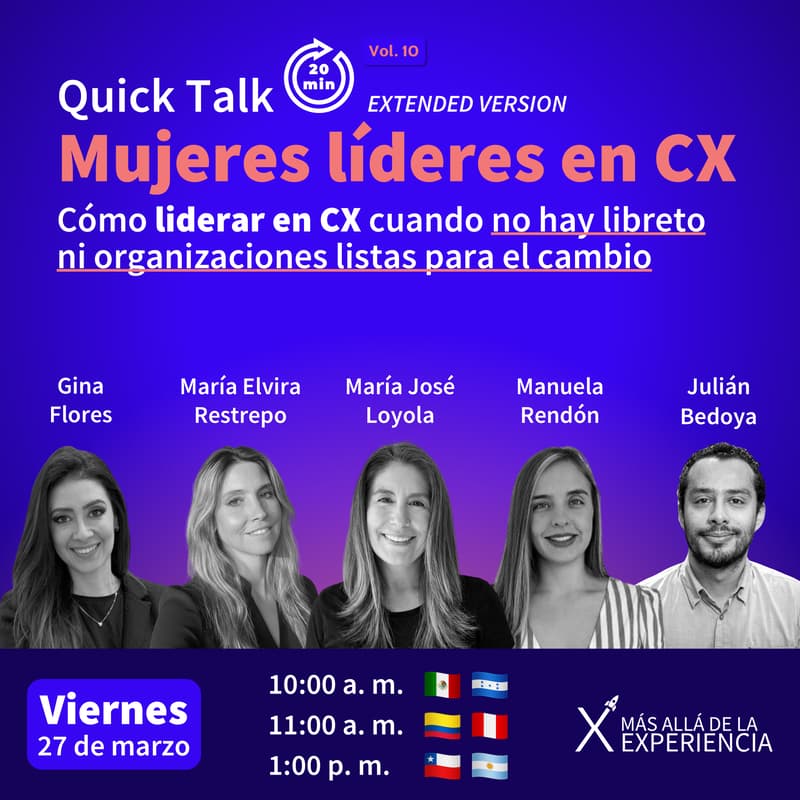 Cover Image for Quick Talk: Mujeres líderes en CX