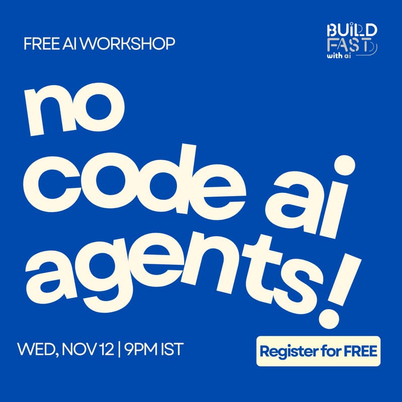 Cover Image for Build No Code AI Agents