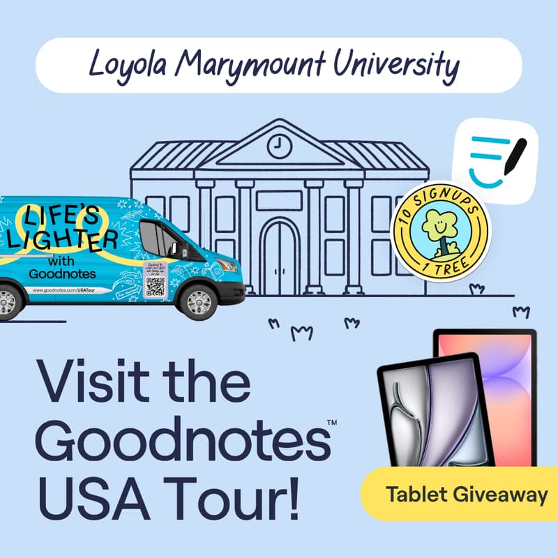 Cover Image for Don't Miss Out: Goodnotes at Loyola Marymount University