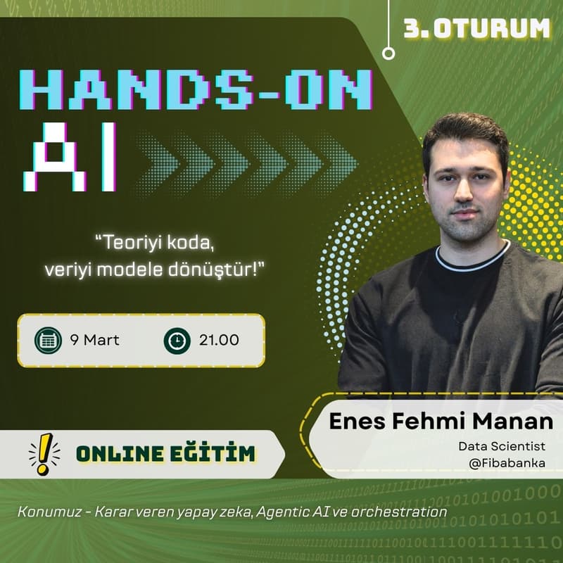 Cover Image for Hands-On AI 3. Oturum: Agentic AI & Karar Veren Yapay Zeka