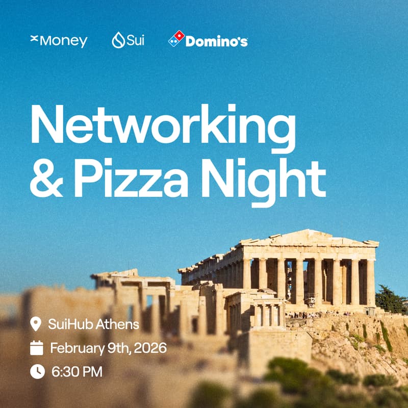 Cover Image for Networking & Pizza Night at SuiHub Athens 🇬🇷