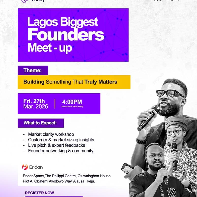 Cover Image for Founders Friday Lagos