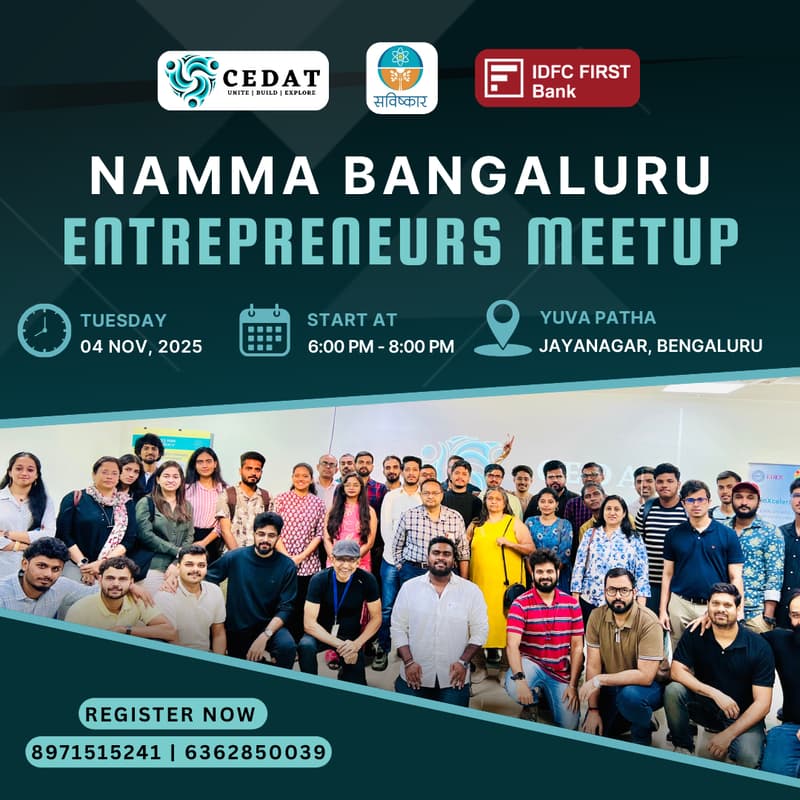 Cover Image for Namma Bengaluru Entrepreneurs Meetup
