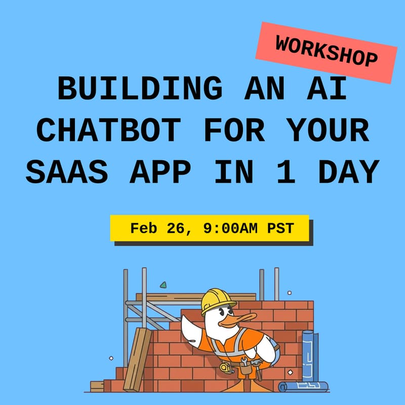 Cover Image for Building an AI Chatbot for your SaaS app in 1 day
