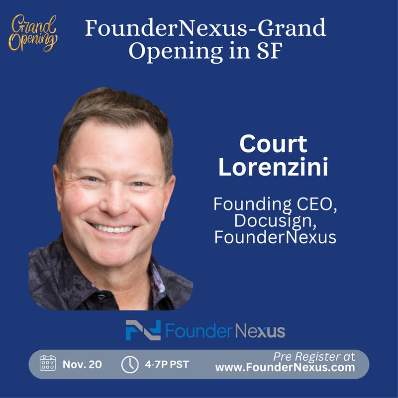 Cover Image for SF Grand Opening- FounderNexus