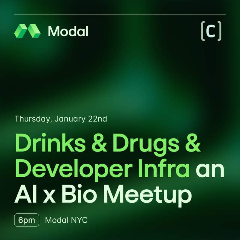 Cover Image for Drinks & Drugs & Developer Infra: an AI X Bio Meetup