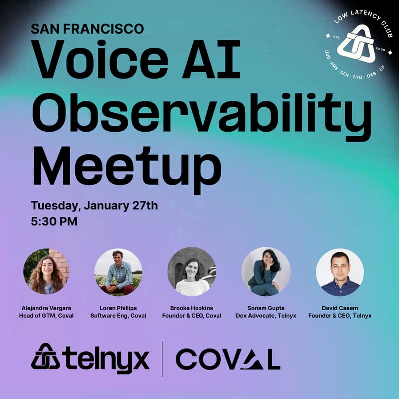Cover Image for Low Latency Club: Voice AI Observability Meetup