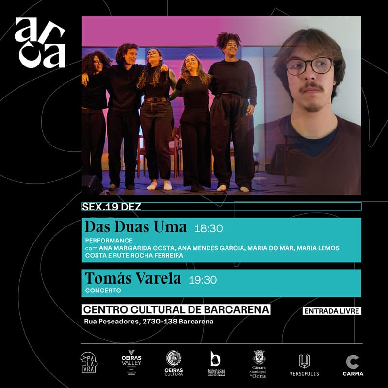 Cover Image for "Das Duas Uma" com Ana Margarida Costa, Ana Mendes Garcia, Maria do Mar, Maria Lemos Costa e Rute Rocha Ferreira e Concerto Tomás Varela