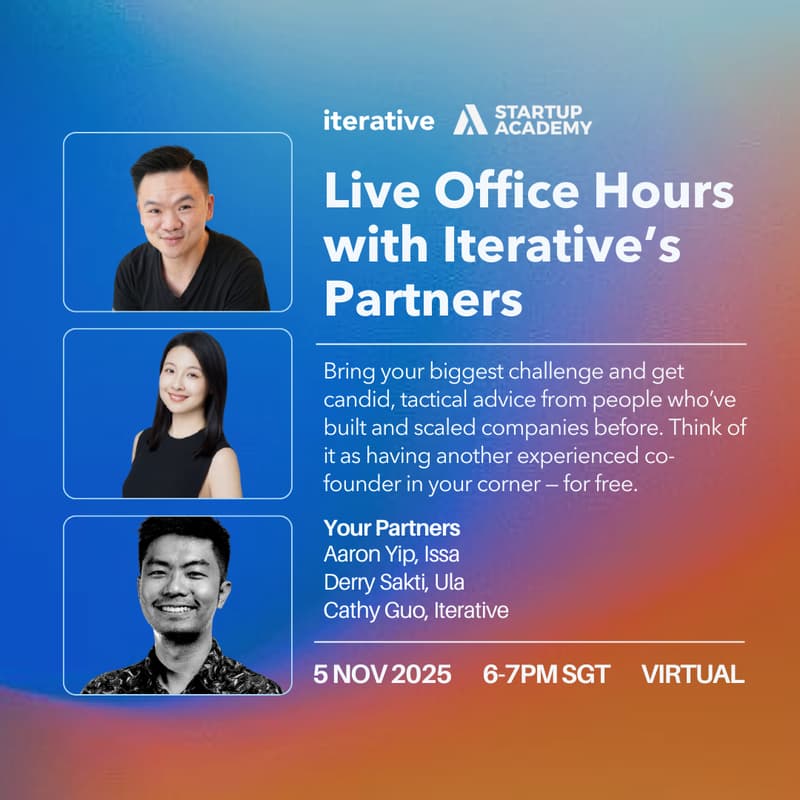 Cover Image for Get Unstuck: Live Office Hours With Iterative’s Partners