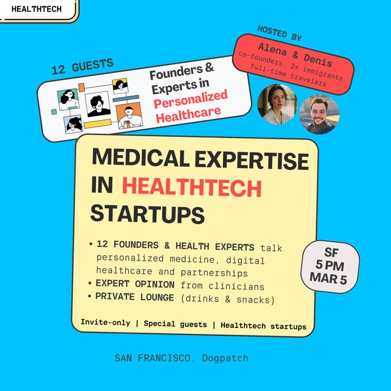 Cover Image for 12 Founders & Experts in Healthcare | Personalized Medicine + AI