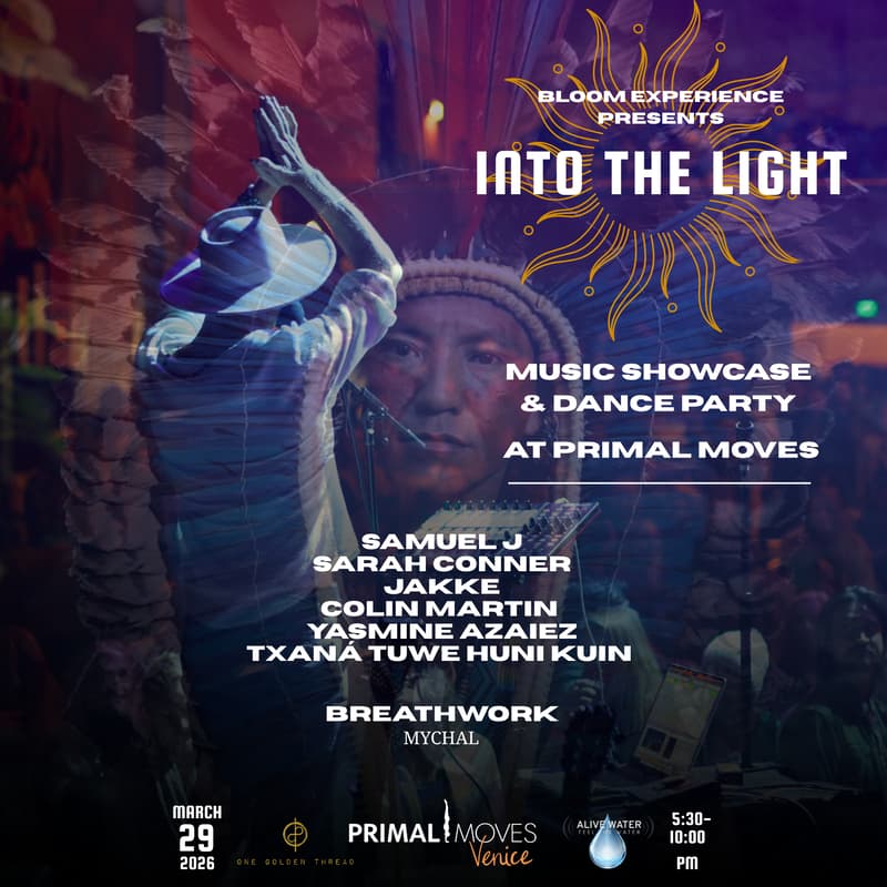 Cover Image for Into the Light: Music Showcase & Dance Party For Our Planet @ Primal Moves