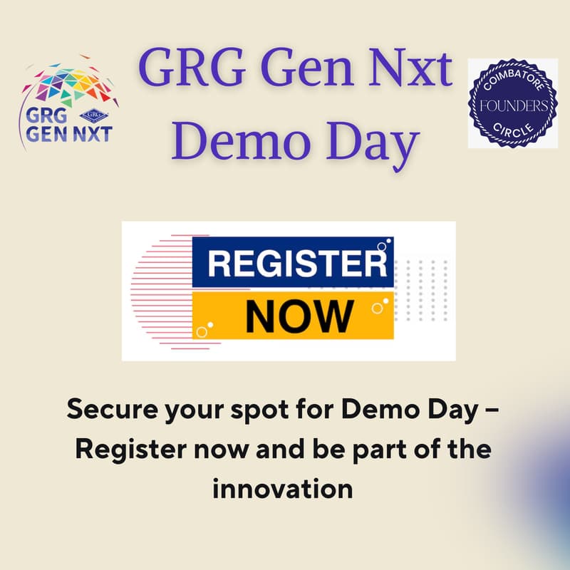 Cover Image for GRG Gen Nxt - Demo Day : August Edition