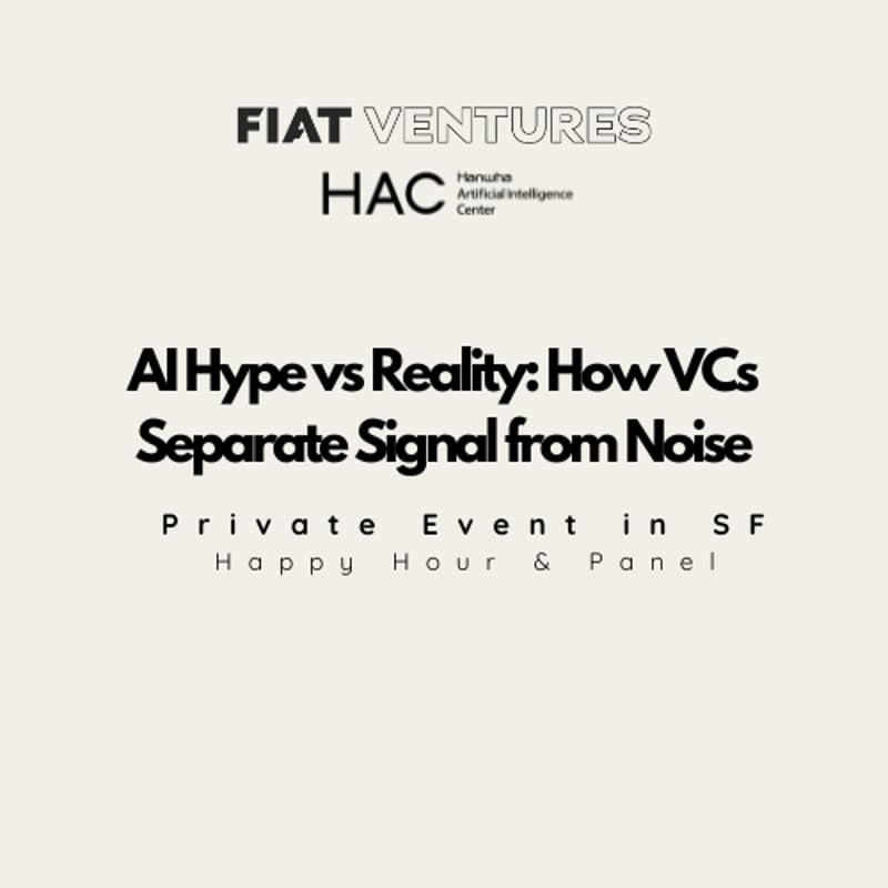 Cover Image for AI Hype vs Reality: Fiat Ventures & HAC Happy Hour