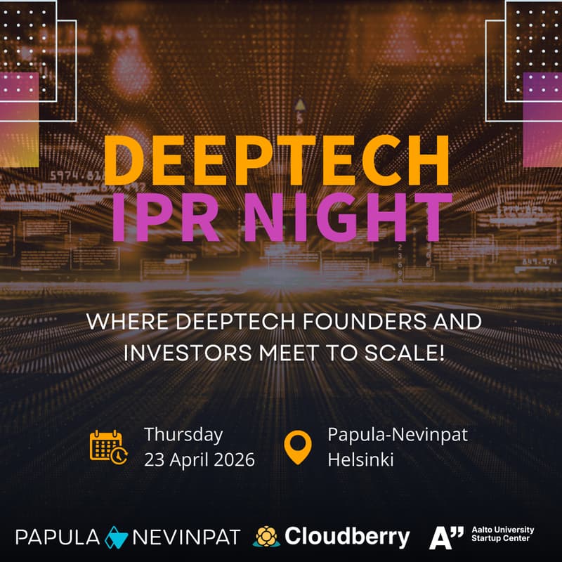 Cover Image for Deeptech IPR Night | Helsinki