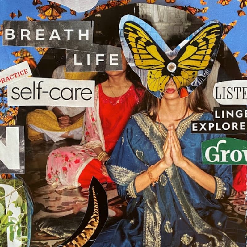 Cover Image for Red Thread presents:  Creative Meditation as Collage & Intention Setting