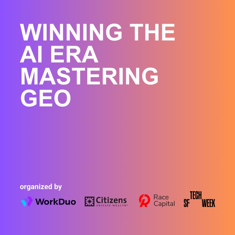 Cover Image for Winning the AI Era: Mastering GEO (Generative AI Optimization) #SFTechWeek