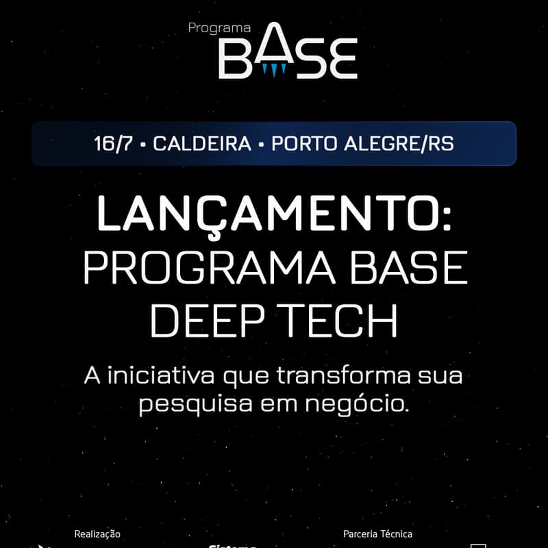 Cover Image for Lançamento do Programa Base Deep Tech | Instituto Caldeira