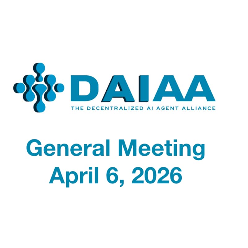 Cover Image for General Meeting #15 of the Decentralized AI Agent Alliance Featuring George Zeng, GM of NEAR AI