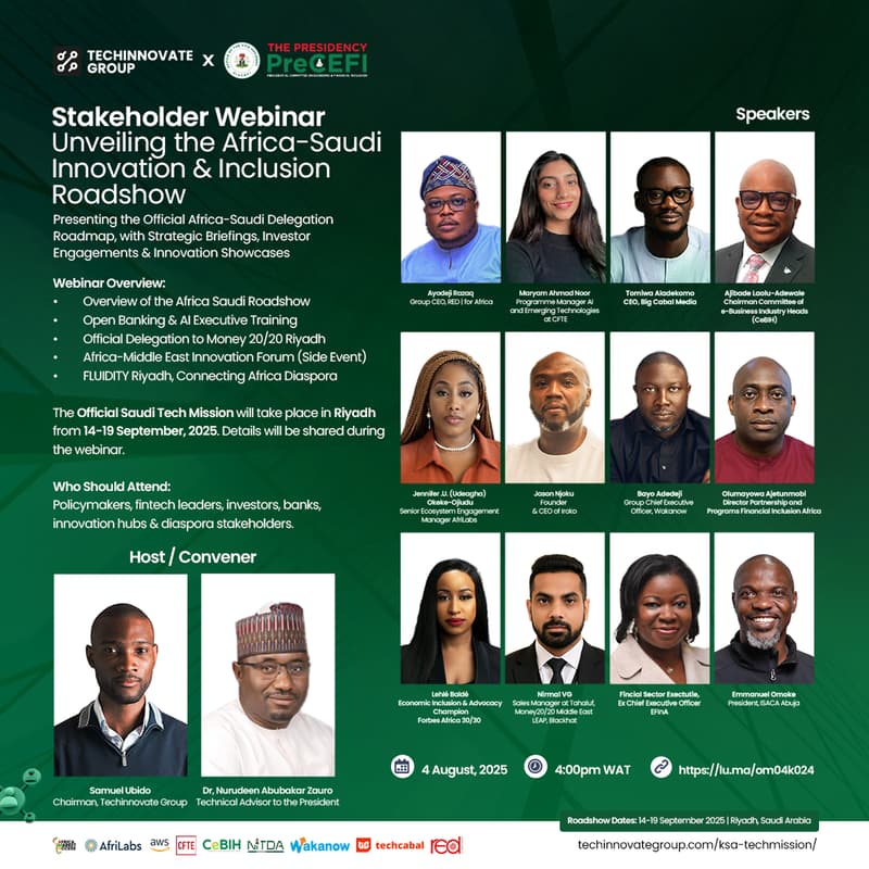 Cover Image for Techinnovate & PreCEFI Saudi Mission Webinar: Africa–Gulf Collaboration Preview