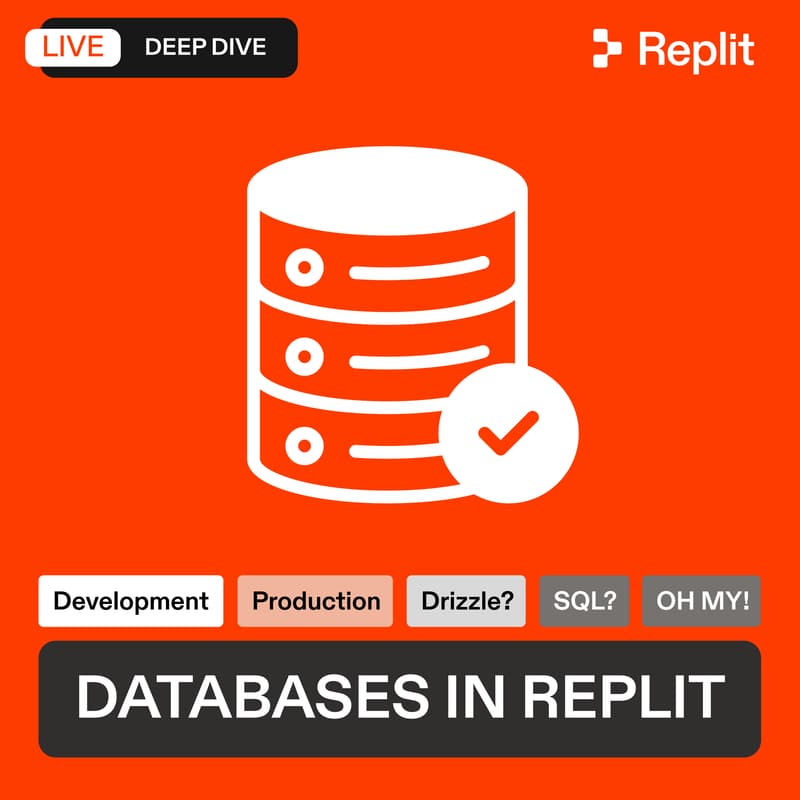 Cover Image for Mastering Databases in Replit (Live Build)