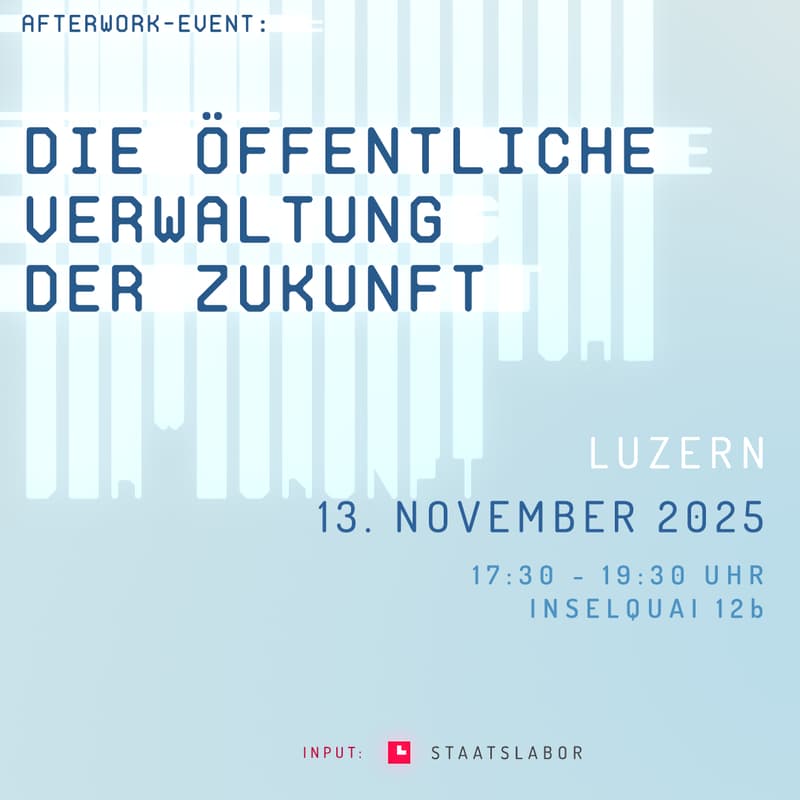 Cover Image for Afterwork-Event zur öffentlichen Verwaltung der Zukunft