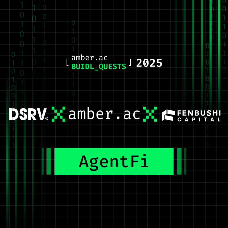 Cover Image for AgentFi with amber.ac x DSRV x Fenbushi Capital
