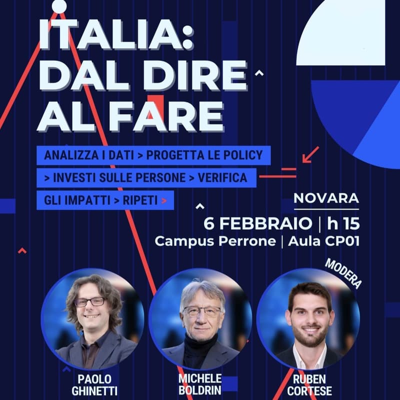 Cover Image for Italia: Dal Dire Al Fare - Analizza i dati, progetta le policy, investi sulle persone, verifica gli impatti, e ripeti