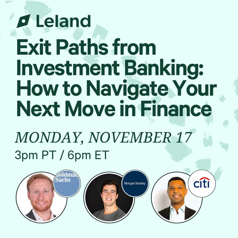 Cover Image for Exit Paths from Investment Banking: How to Navigate Your Next Move in Finance