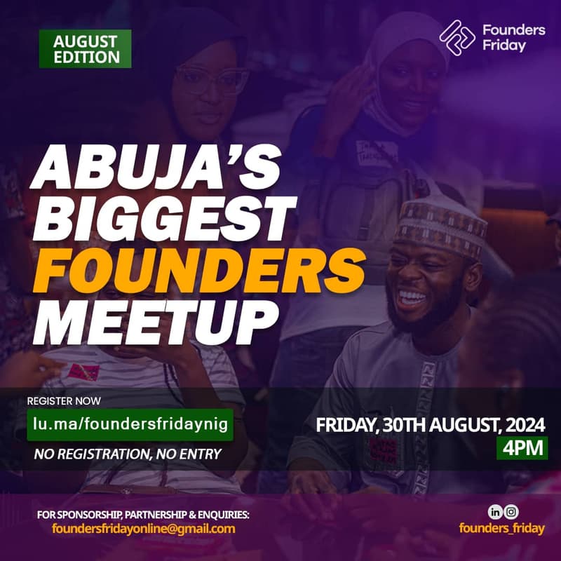 Cover Image for Founders Friday Abuja
