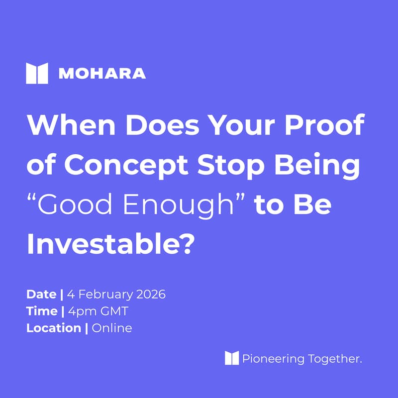 Cover Image for When Does Your Proof of Concept Stop Being “Good Enough” to Be Investable?
