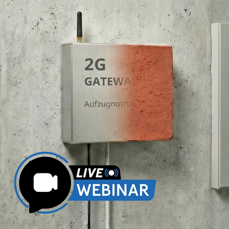 Cover Image for Aufzugnotruf – Kostenloses Webinar zur 4G-Umrüstung