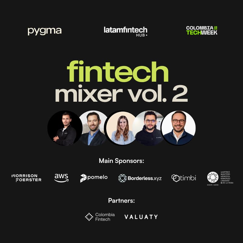 Cover Image for Fintech Founders & VC's Mixer  #ColombiaTechWeek