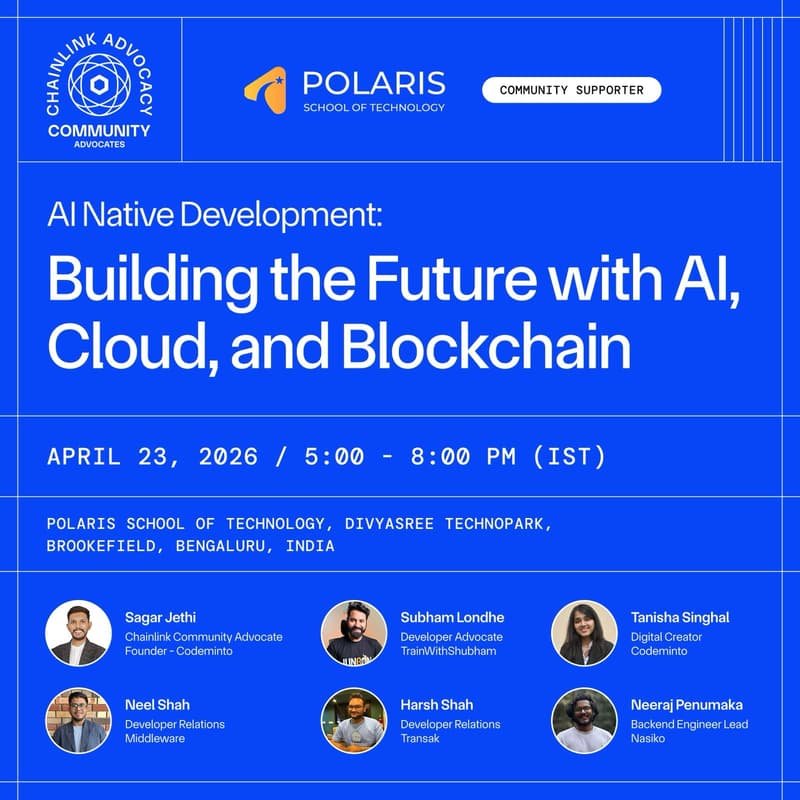 Cover Image for AI‑Native Development: Building the Future with AI, Cloud, and Blockchain | Powered by Chainlink