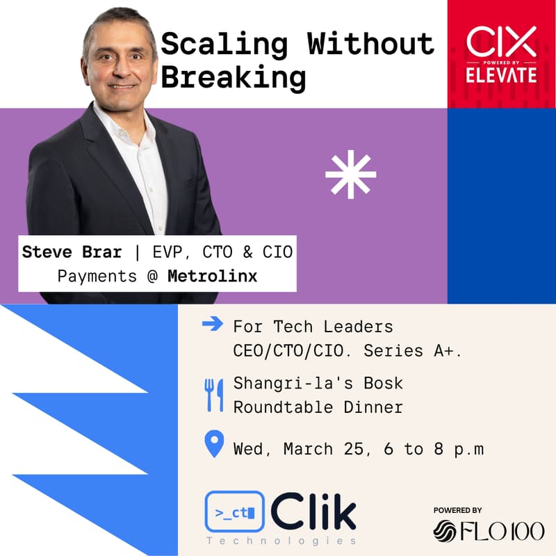 Cover Image for Scaling Without Breaking: An Exclusive CTO/CIO Roundtable Dinner In Partnership with CIX Summit
