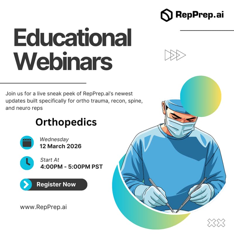 Cover Image for RepPrep.ai Ortho Webinar
