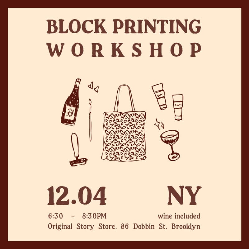 Cover Image for Block Printing Workshop: Create A Printed Tote