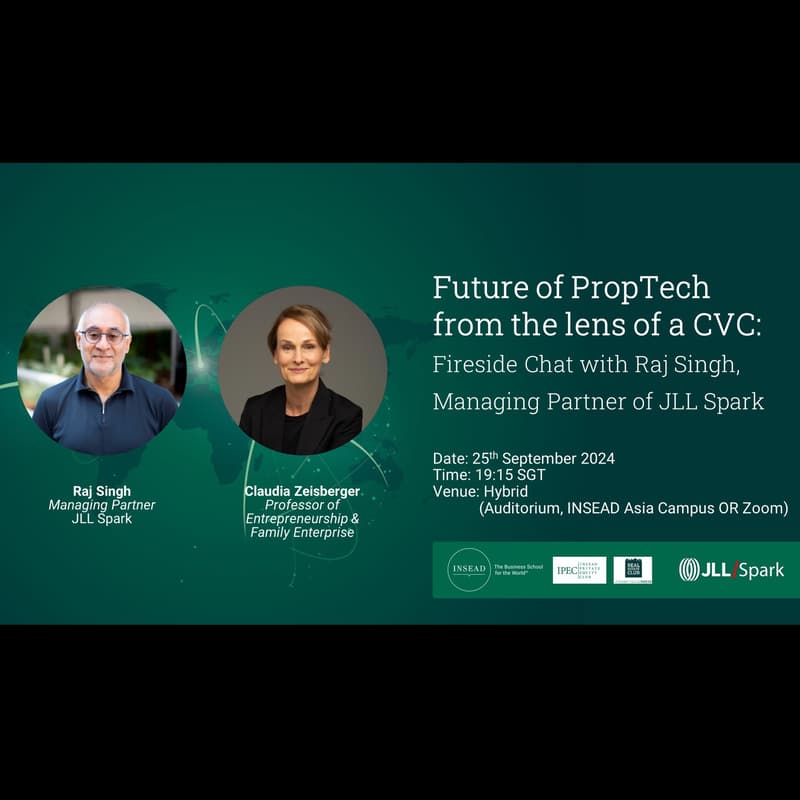 Cover Image for Future of PropTech from the lens of a CVC: Fireside Chat with Raj Singh, Managing Partner of JLL Spark