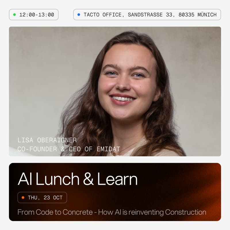 Cover Image for AI Lunch & Learn: From Code to Concrete - How AI is reinventing Construction