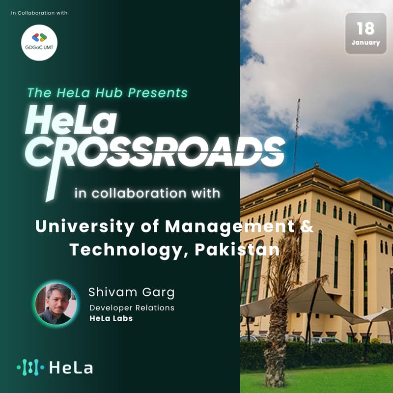 Cover Image for HeLa CrossRoads Roadshow ✦ University of Management & Technology ✦