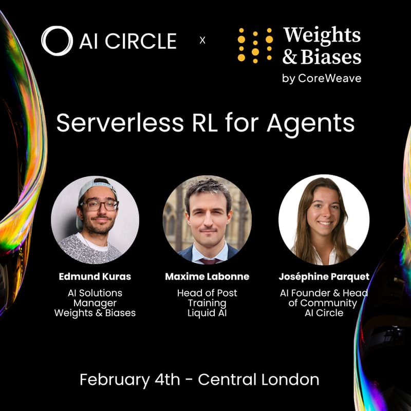 Cover Image for AI Circle x Weights & Biases: Serverless RL for Agents