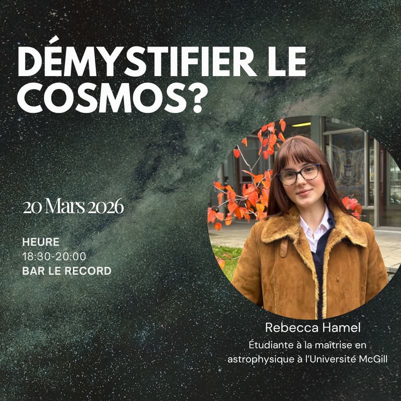 Cover Image for Sip and Learn : Démystifier le cosmos?