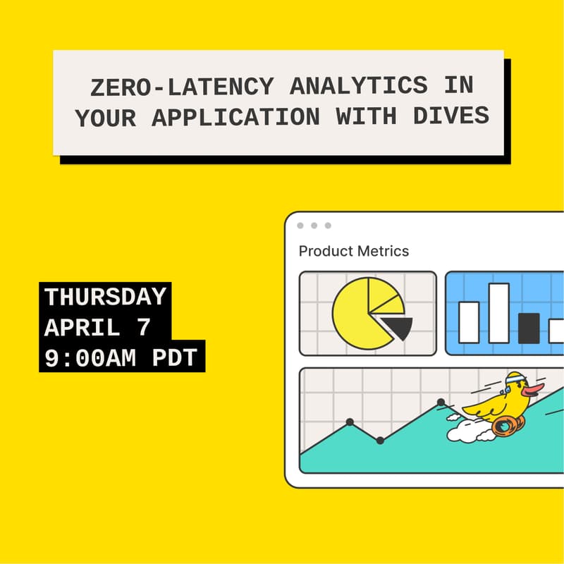 Cover Image for Zero-Latency Analytics in Your Application with Dives