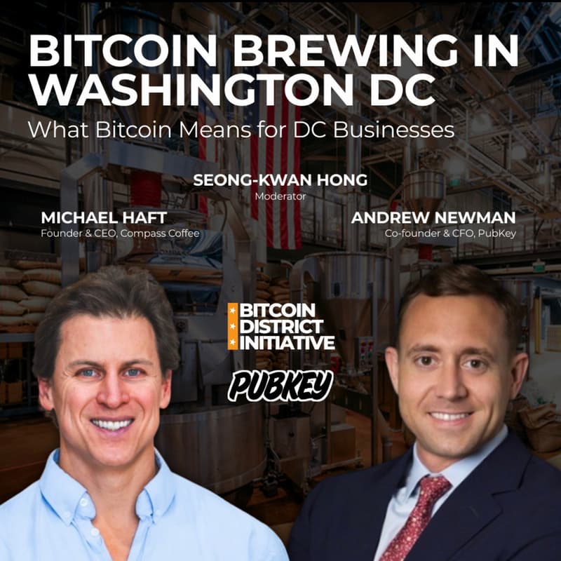 Cover Image for BITCOIN BREWING IN WASHINGTON DC: What Bitcoin Means for DC Businesses | Pubkey DC