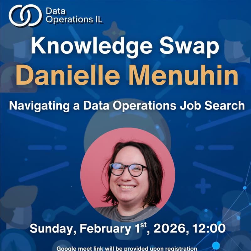 Cover Image for Data Operations IL Knowledge Swap: Navigating a Data Operations Job Search